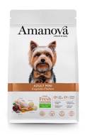 Amanova Adult Mini Exquisite Chicken Low Grain Xira Trofi me Lig Sitira ga Enilikous Skulous Mikrosomon Fulon me Kotopoulo 2kg 